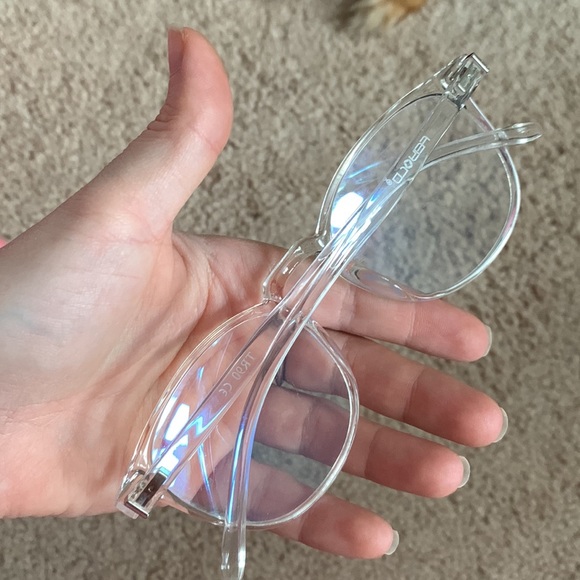 Clear blue light round glasses - Picture 6 of 6